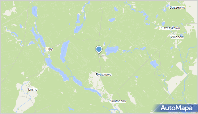 mapa Leśniczówka Zielęcin, Leśniczówka Zielęcin na mapie Targeo